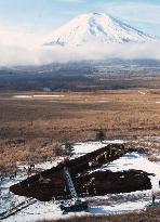 3 prefectures conduct joint Mt. Fuji eruption drill